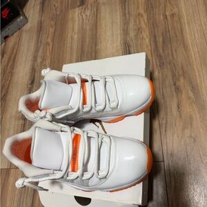 Jordan 11 white and orange